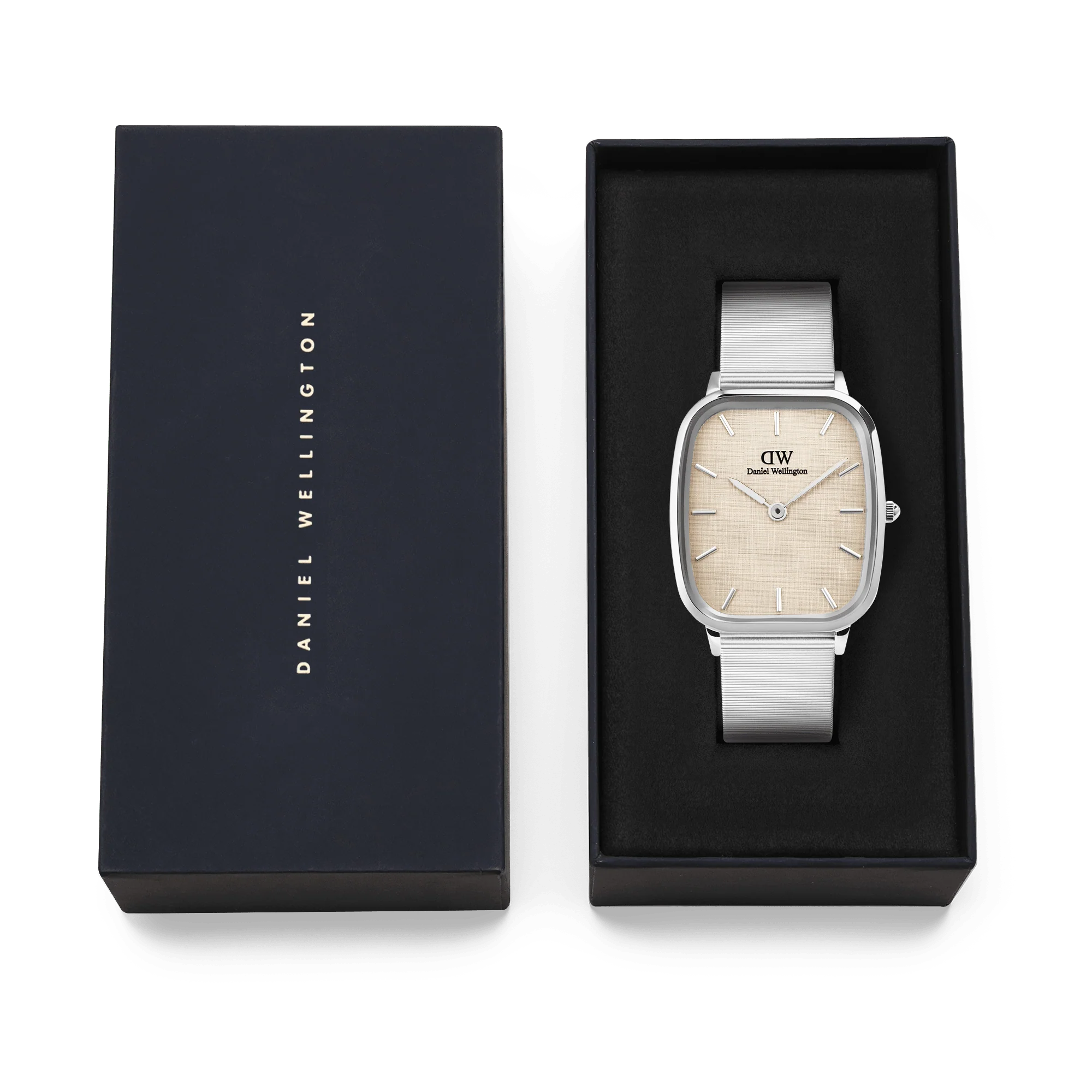 Daniel Wellington Marlon Wire Linen Silver Watch - Image 6