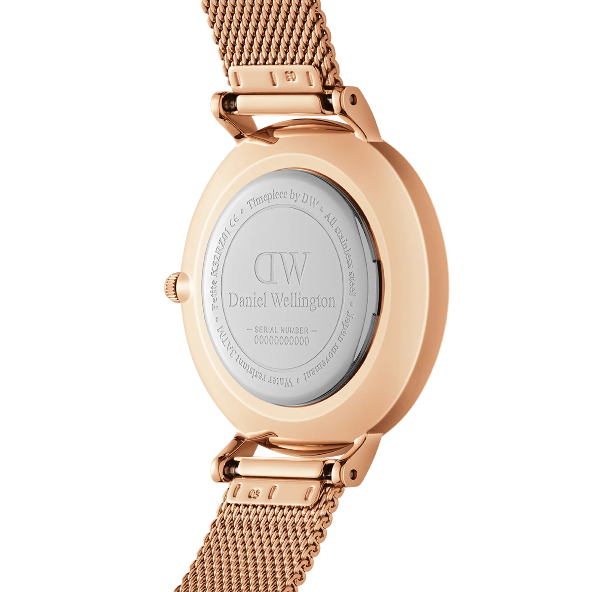 Daniel Wellington Petite 28 Bezel Mesh Pink Mother of Pearl Rose Gold Watch - Image 4