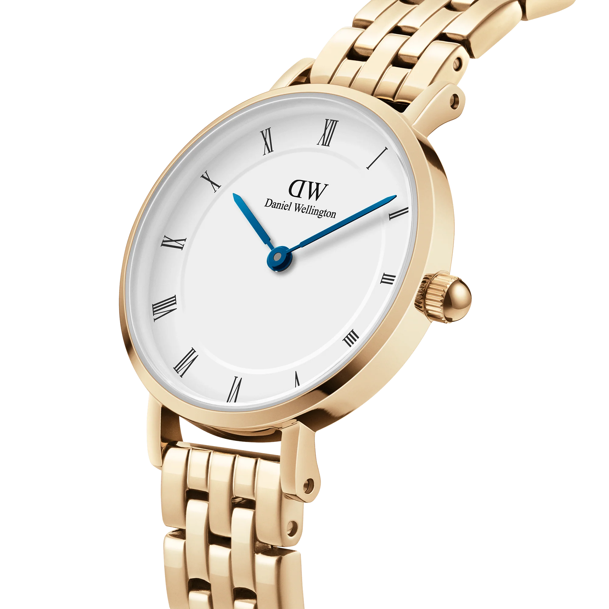 Daniel Wellington Petite Roman Numerals 28 5-Link G White Watch - Image 3
