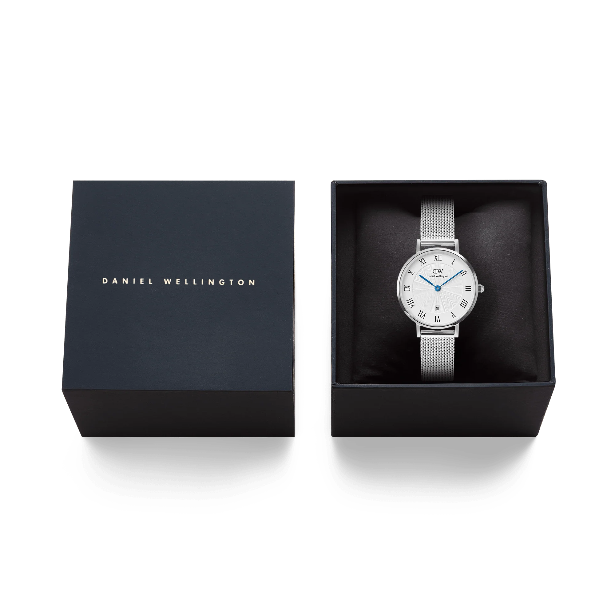 Daniel Wellington Petite Roman Numerals Date Silver - Image 6
