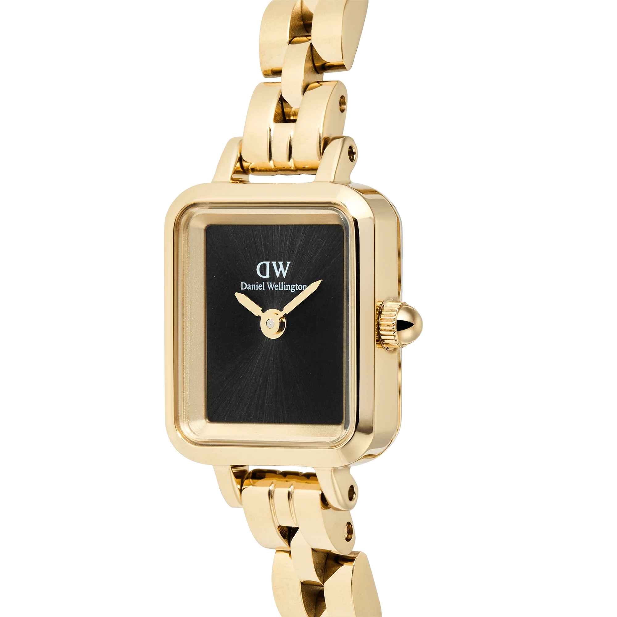 Daniel Wellington Quadro Mini Arch 3-link Onyx Sunray Gold - Image 4