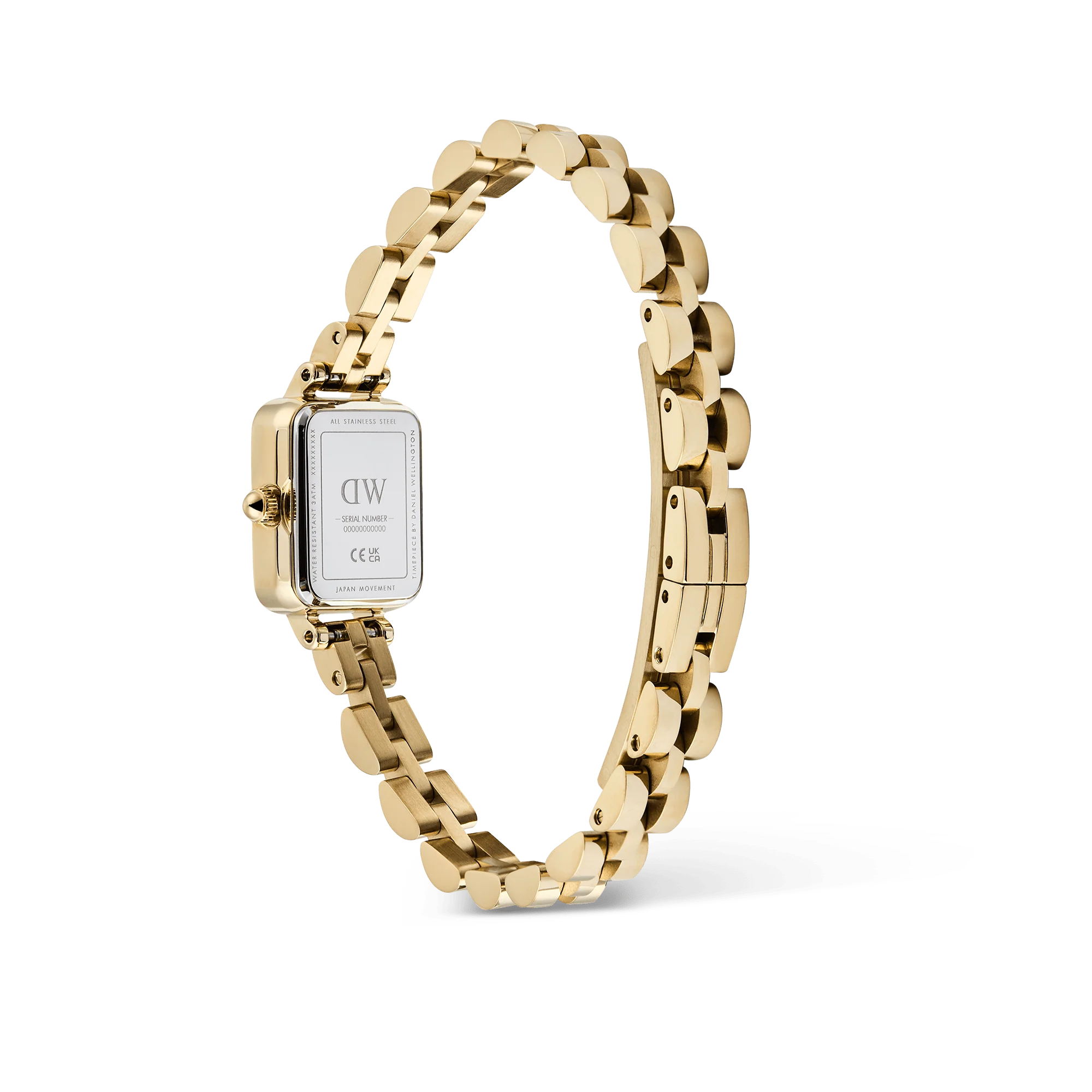 Daniel Wellington Quadro Mini Arch 3-link Onyx Sunray Gold - Image 5