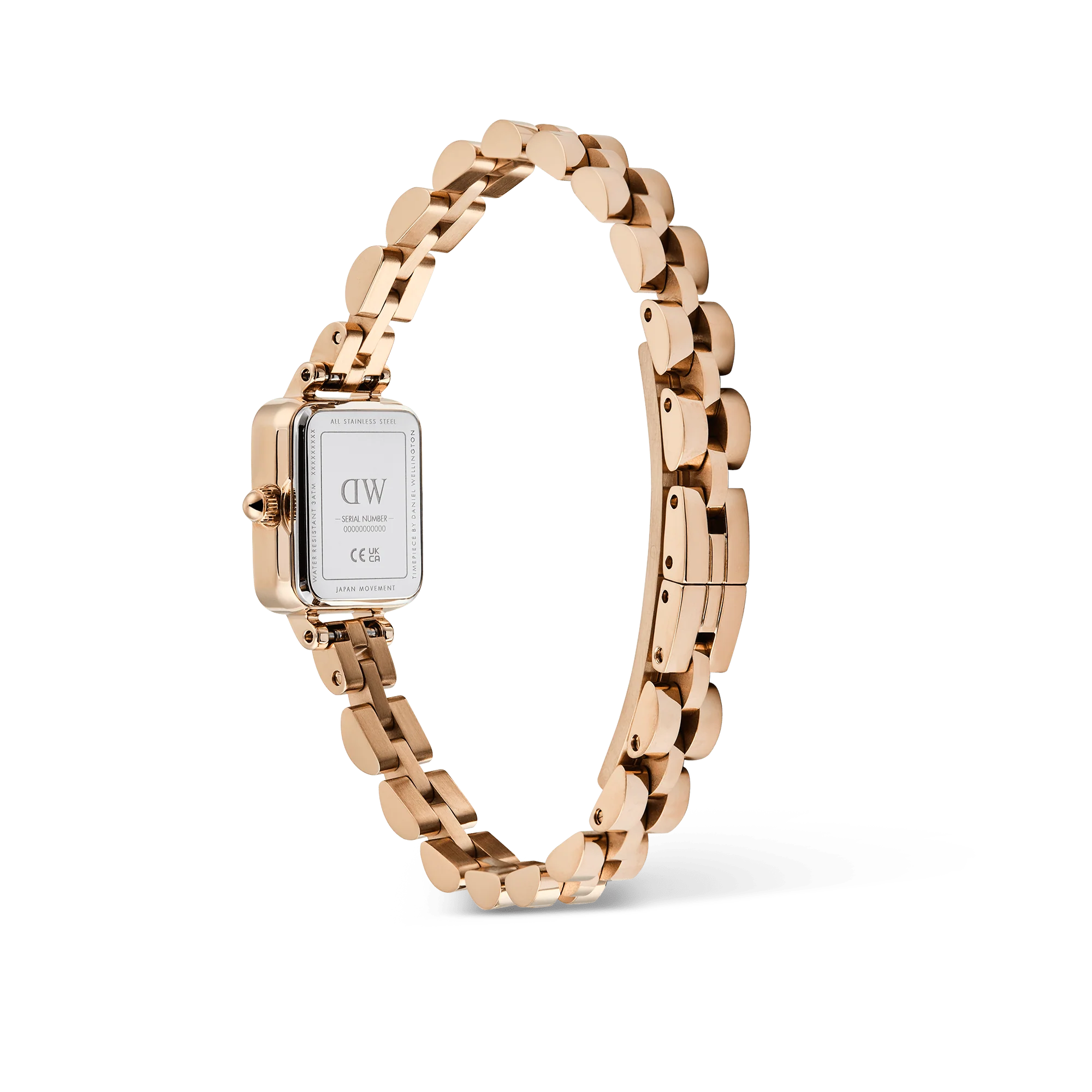 Daniel Wellington Quadro Mini Arch 3-link Onyx Sunray Rose Gold - Image 5