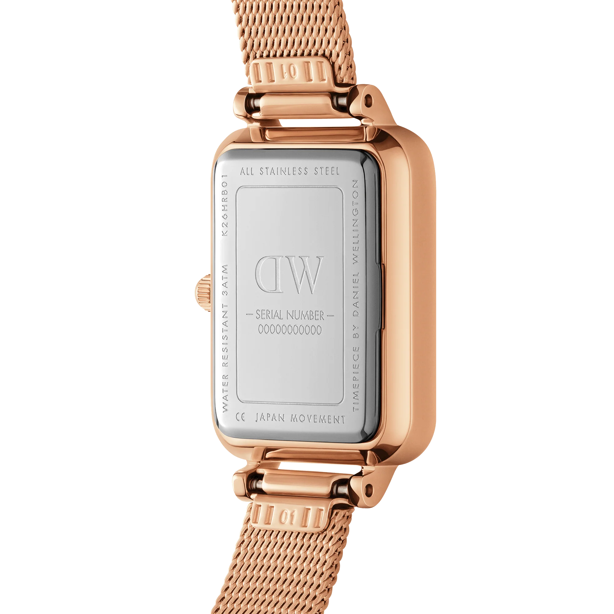 Daniel Wellington Quadro Roman Numerals 20x26 Melrose RG White Watch - Image 4