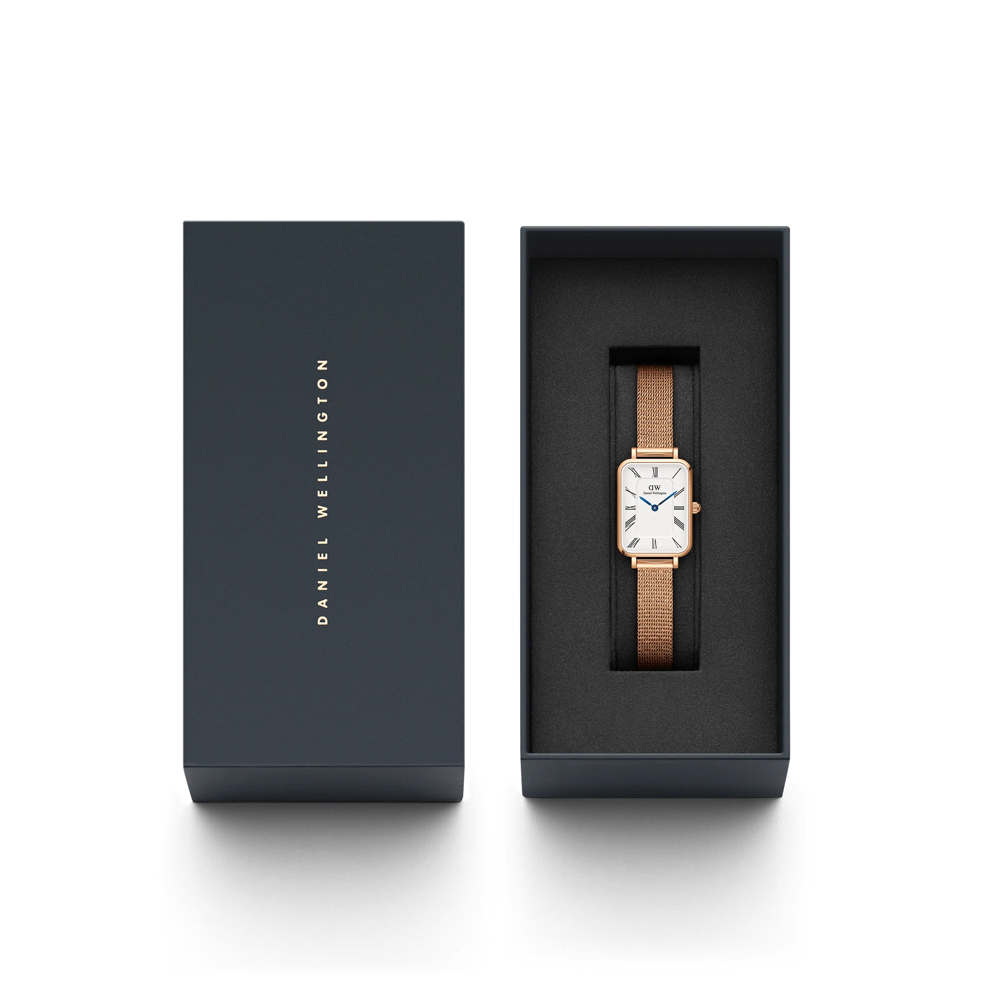 Daniel Wellington Quadro Roman Numerals 20x26 Melrose RG White Watch - Image 5