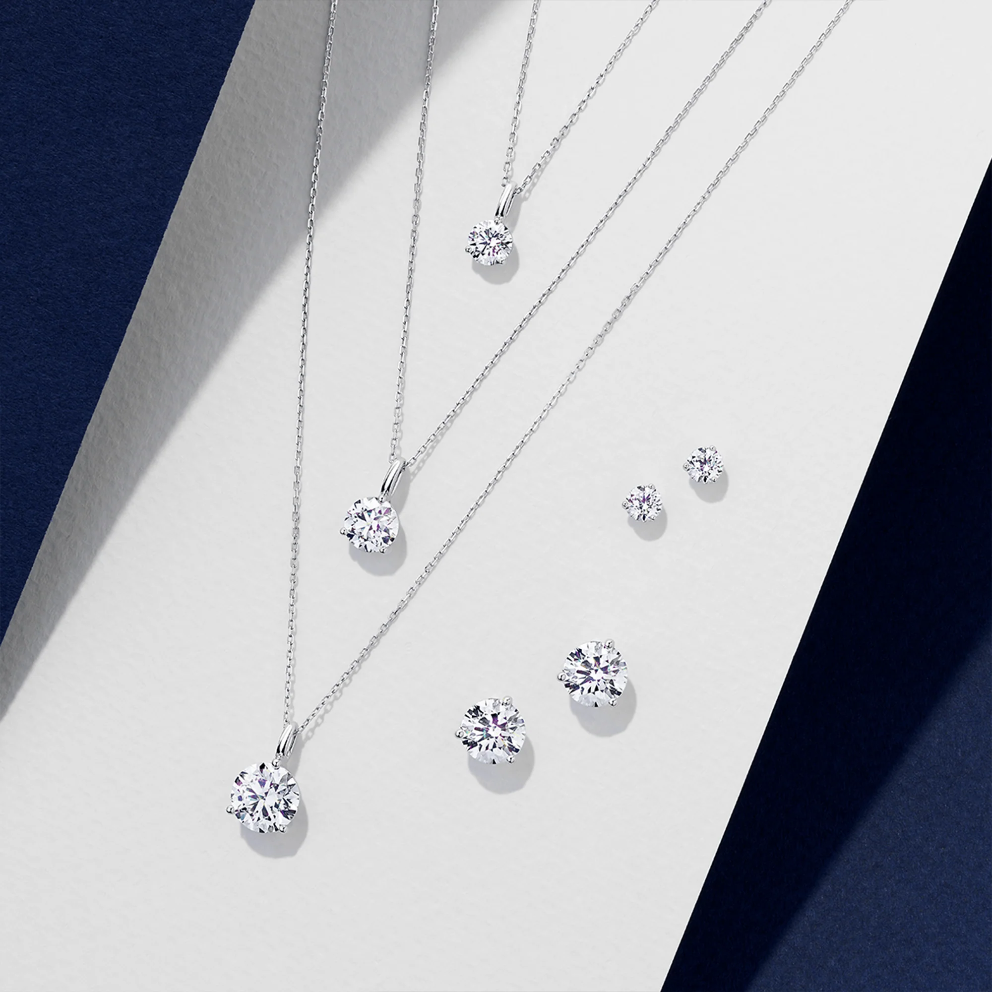 1.00ct TW Lab-Grown Diamond Solitaire Stud Earrings in 18ct White Gold - Image 3