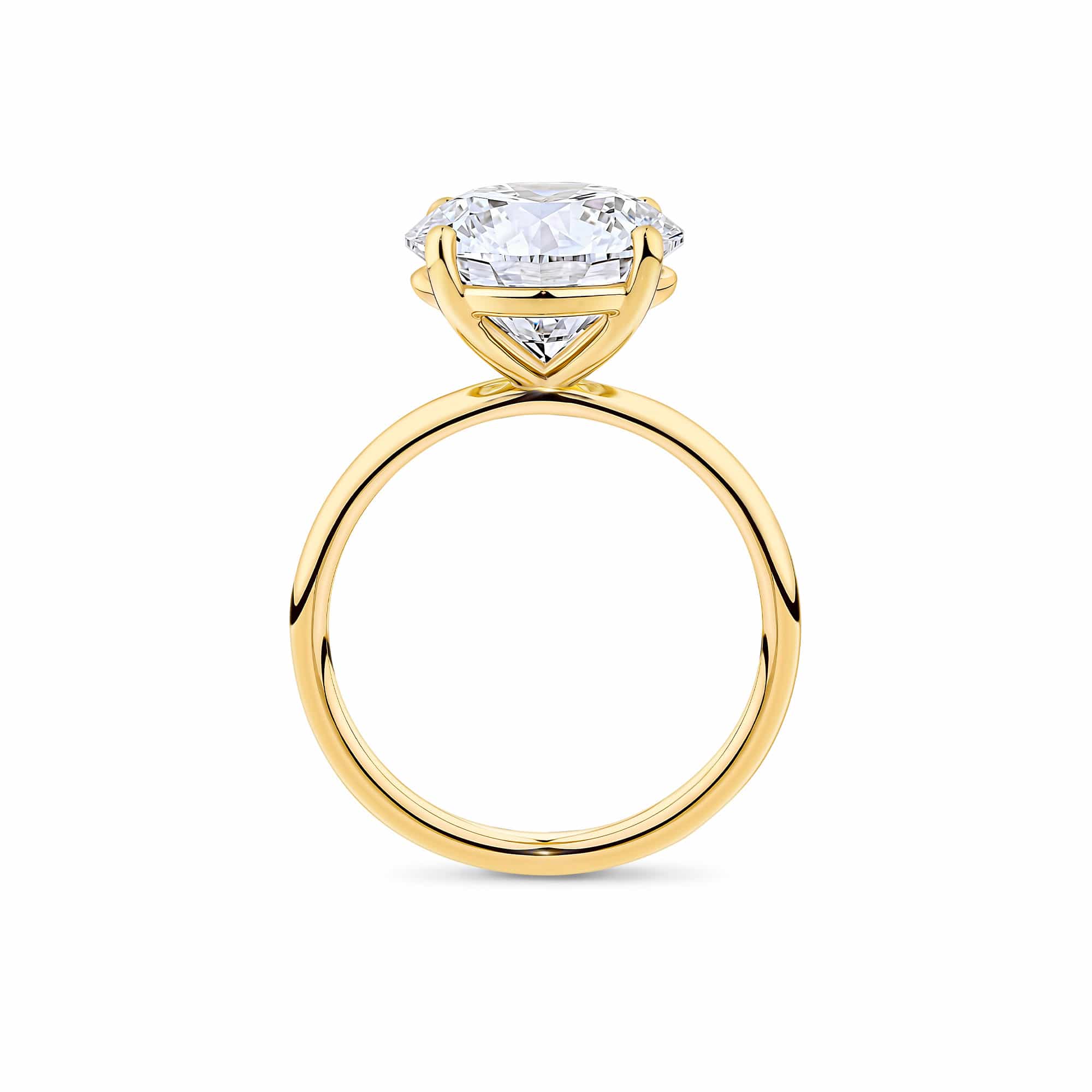 Everlasting 5.00ct TW Round Brilliant Cut Lab-Grown Diamond Engagement Ring in 18ct Yellow Gold - Image 2