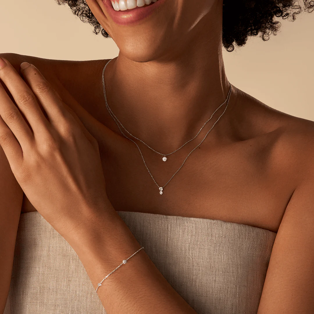 Lab-Grown Diamond Pendant in Sterling Silver - Image 2