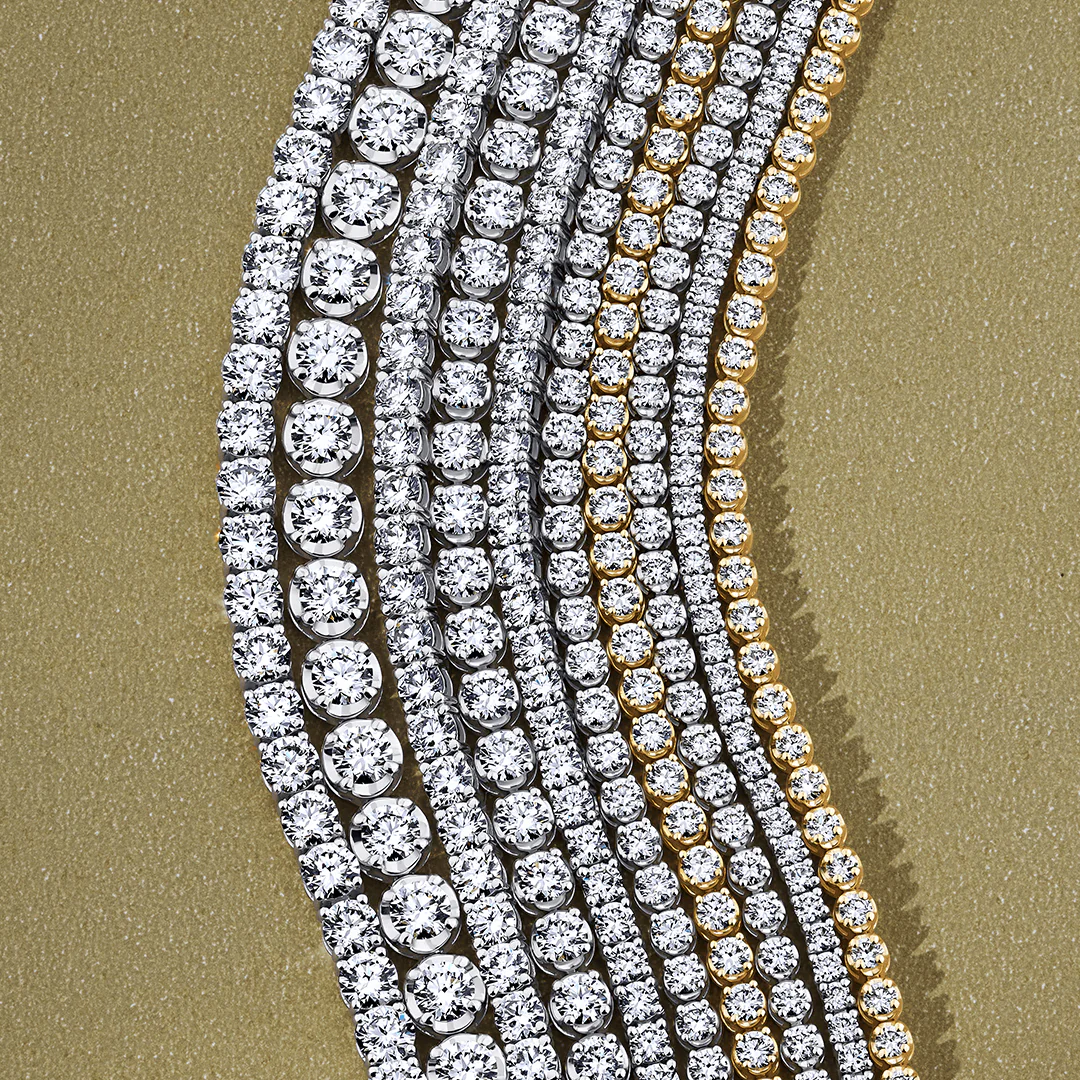 3.00ct TW Lab-Grown Diamond Tennis Bracelet in 9ct Yellow Gold - Image 2