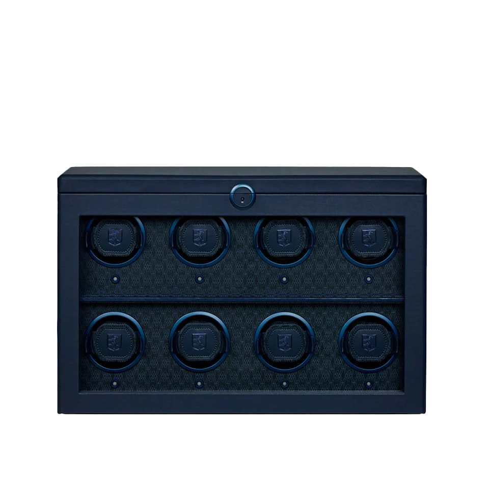 WOLF Earth 8 Piece Watch Winder in Midnight Blue