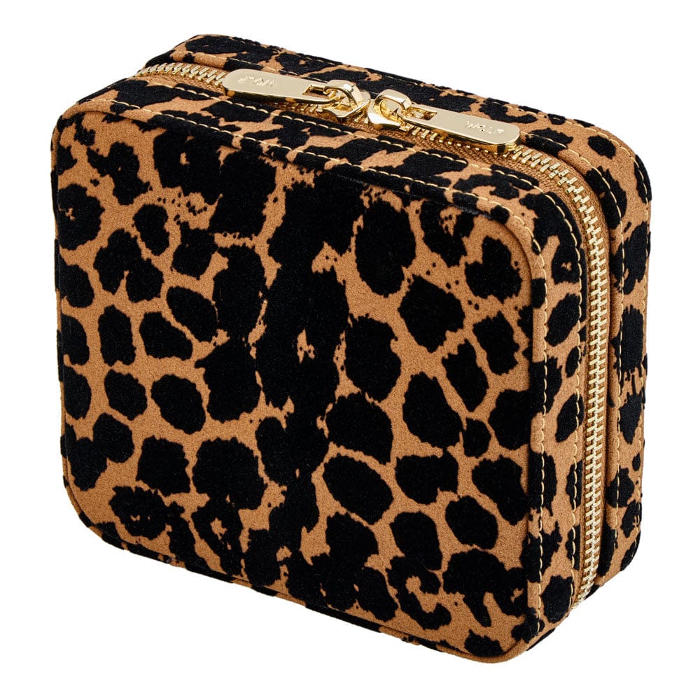 WOLF Savanna Leopard Print Jewellery Zip Case - Image 4